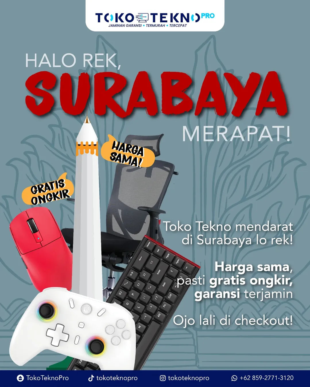 Sekarang TokoTeknoPro hadir di Surabaya