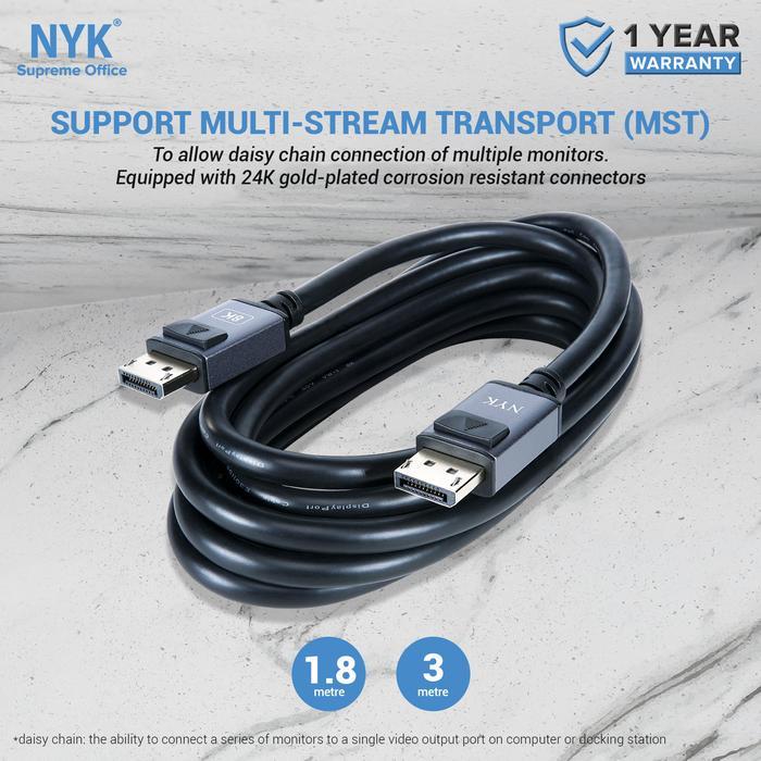 NYK Kabel Display Port to Display Port