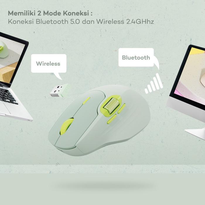 RAPOO MT560 / MT-560 / MT 560 Multi-mode Wireless Mouse With Thumb Wheel / Side Scroller