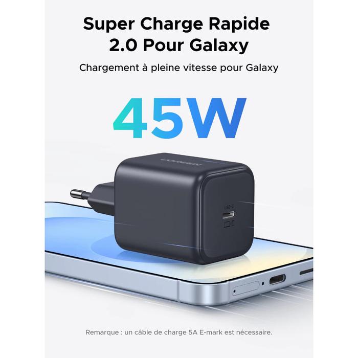 UGREEN GAN-N Charger 45w 20w Type c Lightning for iPhone