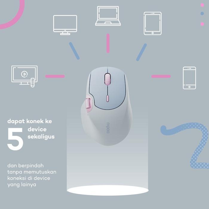 RAPOO MT560 / MT-560 / MT 560 Multi-mode Wireless Mouse With Thumb Wheel / Side Scroller