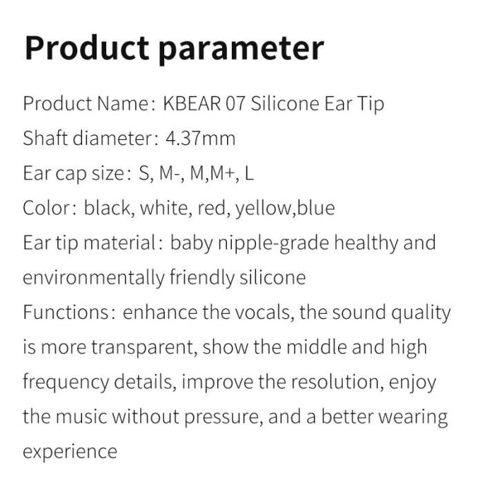 KBEAR 07 Eartips