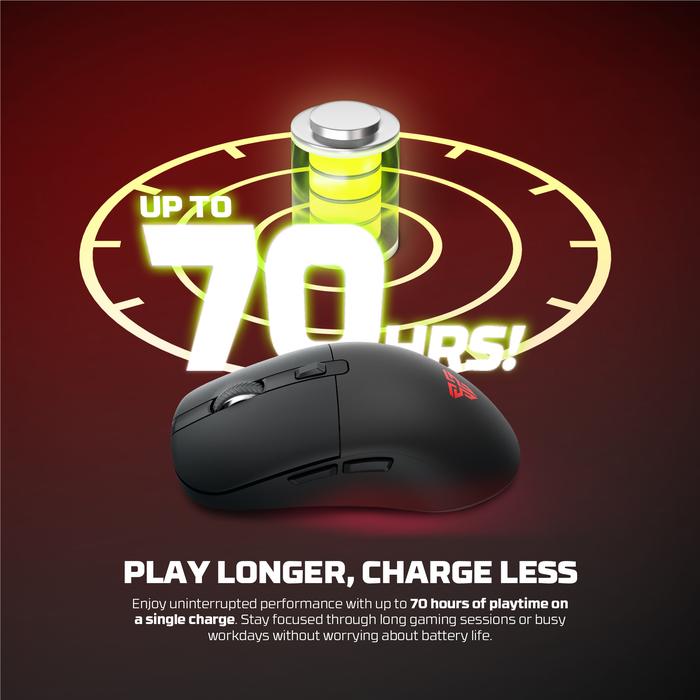 Fantech KANATA WG9 RD / WG9-RD / WG-9 RD Kanata Wireless Gaming Mouse ARGB with Docking