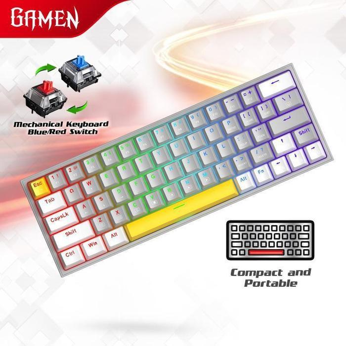 Gamen Titan V / 5 Wired Gaming Keyboard Kabel 60% Mechanical Titan Lite