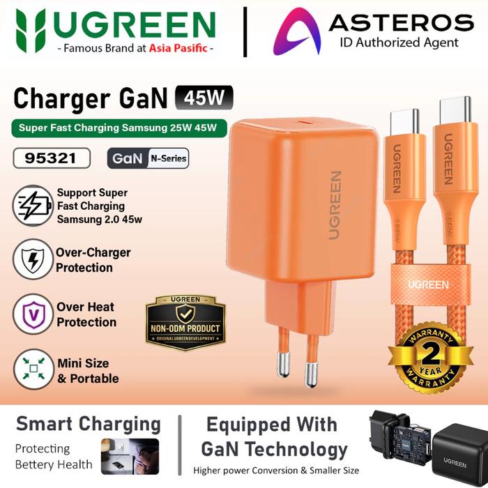 UGREEN GAN-N Charger 45w 20w Type c Lightning for iPhone