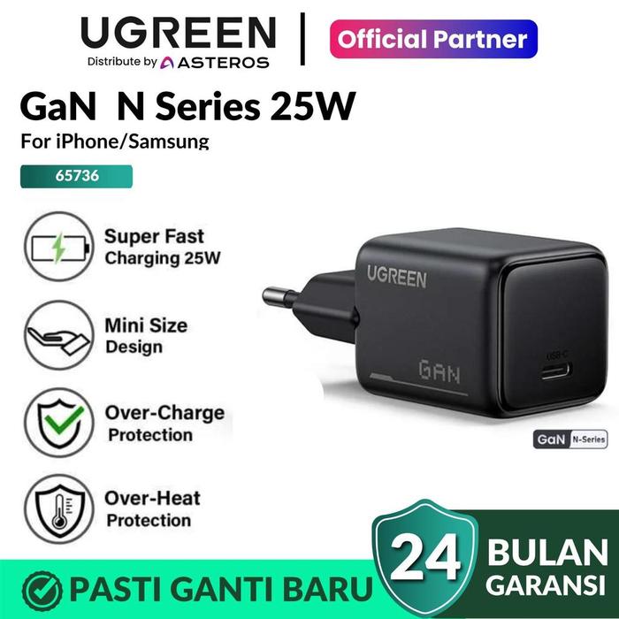 UGREEN GAN-N Charger 45w 20w Type c Lightning for iPhone