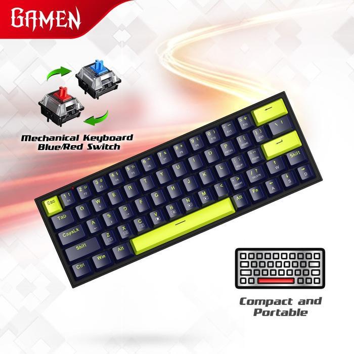 Gamen Titan V / 5 Wired Gaming Keyboard Kabel 60% Mechanical Titan Lite