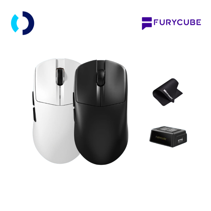 FURYCUBE G13S / G-13S / G13-S Mouse Gaming Swappable Battery Wireless Mouse PAW3311 Lightweight