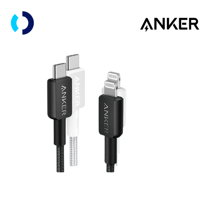 ANKER 322 Cable Data Series Kabel Data USB A to USB C / USB C to USB C / USB C to Lightning Garansi Resmi