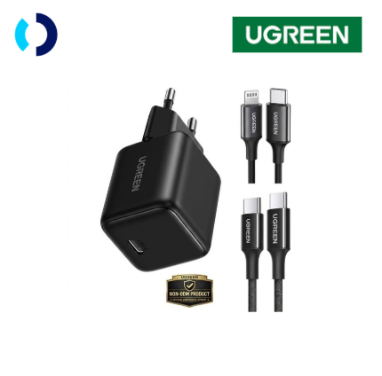 UGREEN GAN-N Charger 45w 20w Type c Lightning for iPhone