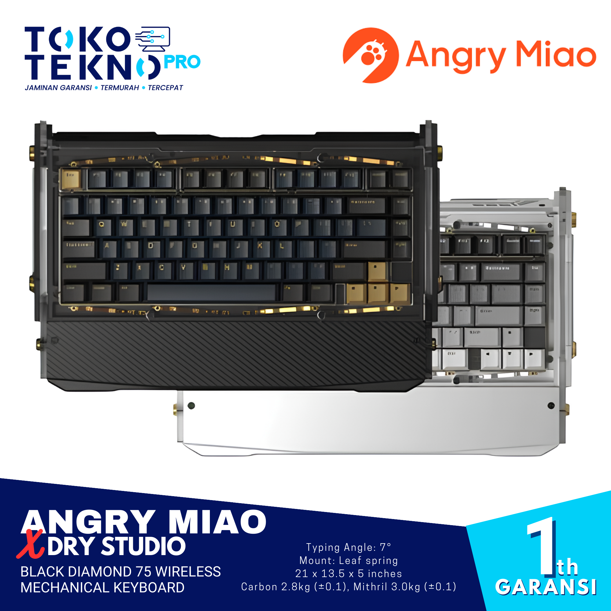 Angry Miao x Dry Studio Black Diamond 75