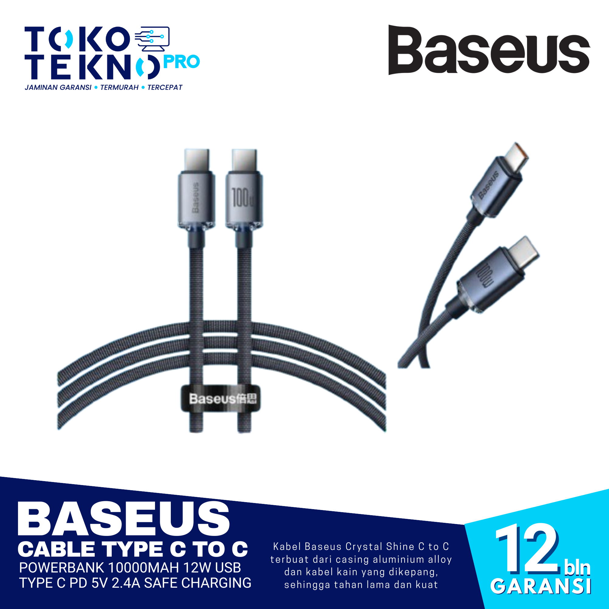 Baseus Data Cable Type C to C