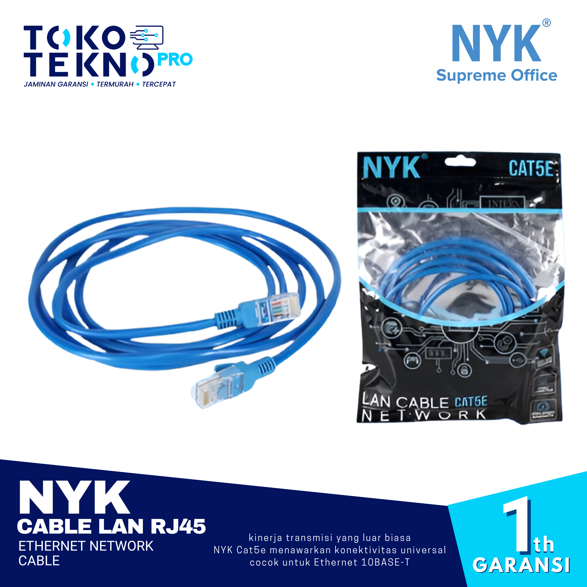 NYK Supreme Kabel LAN Cat 5 RJ45