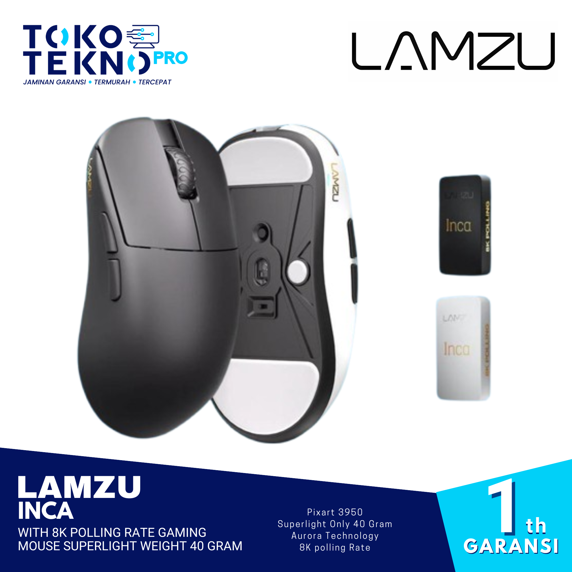 Lamzu Inca With 8K Polling Rate Gaming Mouse Superlight Weight 40 Lamzu Inca With 8K Polling Rate Gaming Mouse Superlight Weight 40