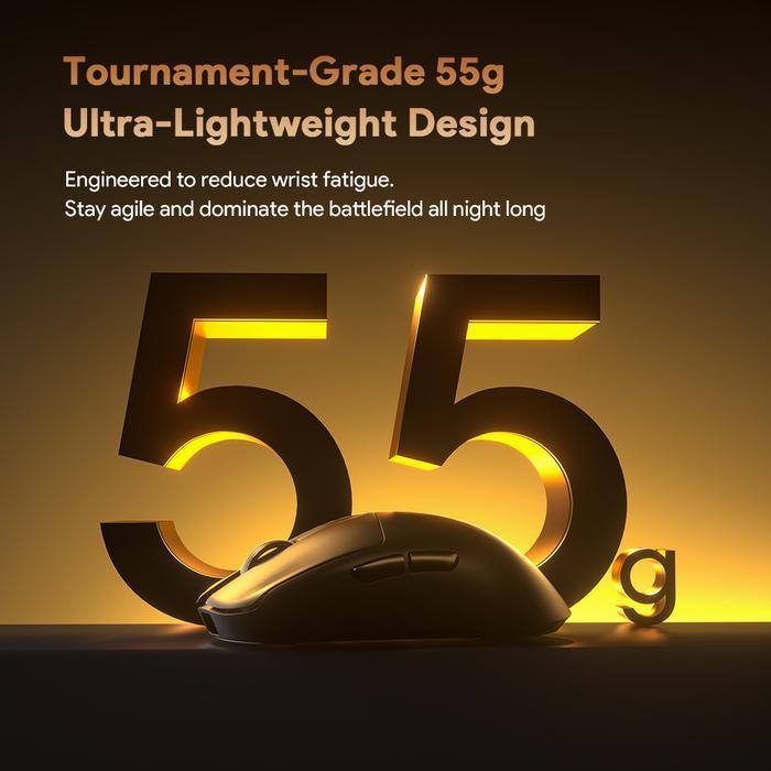 FURYCUBE G13S / G-13S / G13-S Mouse Gaming Swappable Battery Wireless Mouse PAW3311 Lightweight