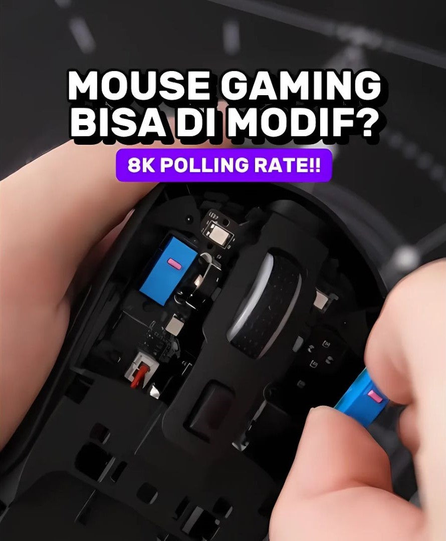 Mouse gaming sensor 3395 dengan polling rate 8K yang bisa kamu kotak katik dan harganya cm 600rb!?