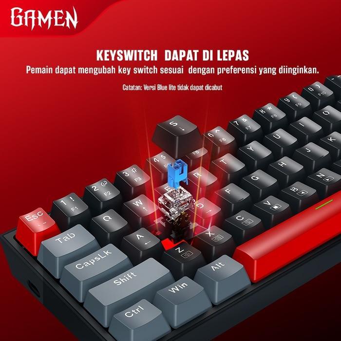 Gamen Titan V / 5 Wired Gaming Keyboard Kabel 60% Mechanical Titan Lite