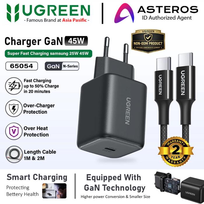 UGREEN GAN-N Charger 45w 20w Type c Lightning for iPhone