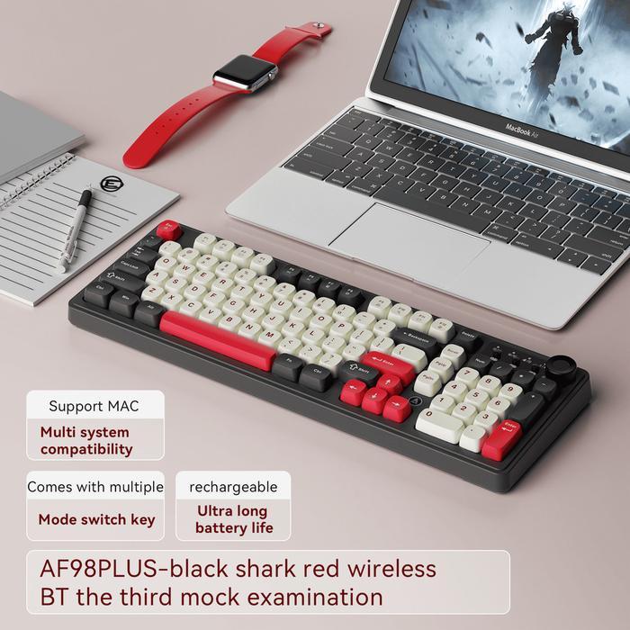 Ajazz AF98 / AF-98 Wired and Wireless Mechanical Feel Membrane
