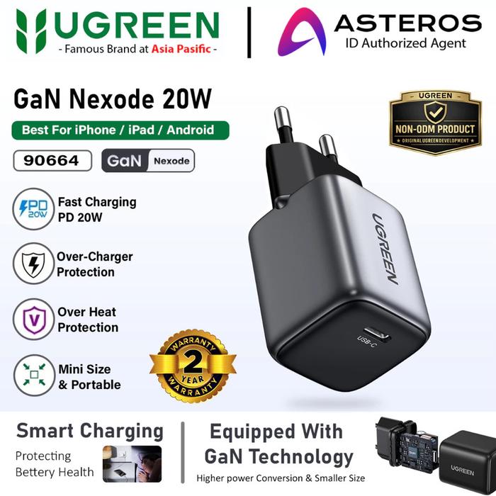 UGREEN GAN-N Charger 45w 20w Type c Lightning for iPhone