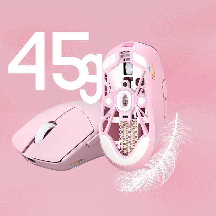Lamzu Maya Pink Champion Edition Wireless Gaming Mouse Pixart 3950