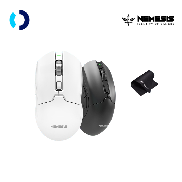 NYK Nemesis Fang MQ20 / MQ-20 Mouse Wireless Dual Mode Rechargeable Battery with Ambidex Design