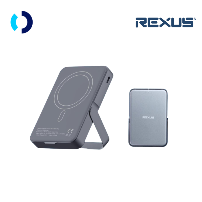 Rexus PBM 210 / PBM-210 Power Bank Magnetic Magsafe Wireless Powerbank 10000mAh Type C 20W Fast Charging
