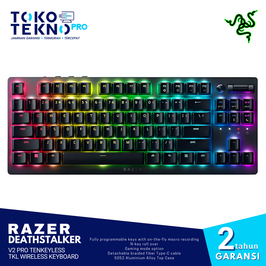 Razer Deathstalker V2 Pro Tenkeyless / TKL Bluetooth Wireless