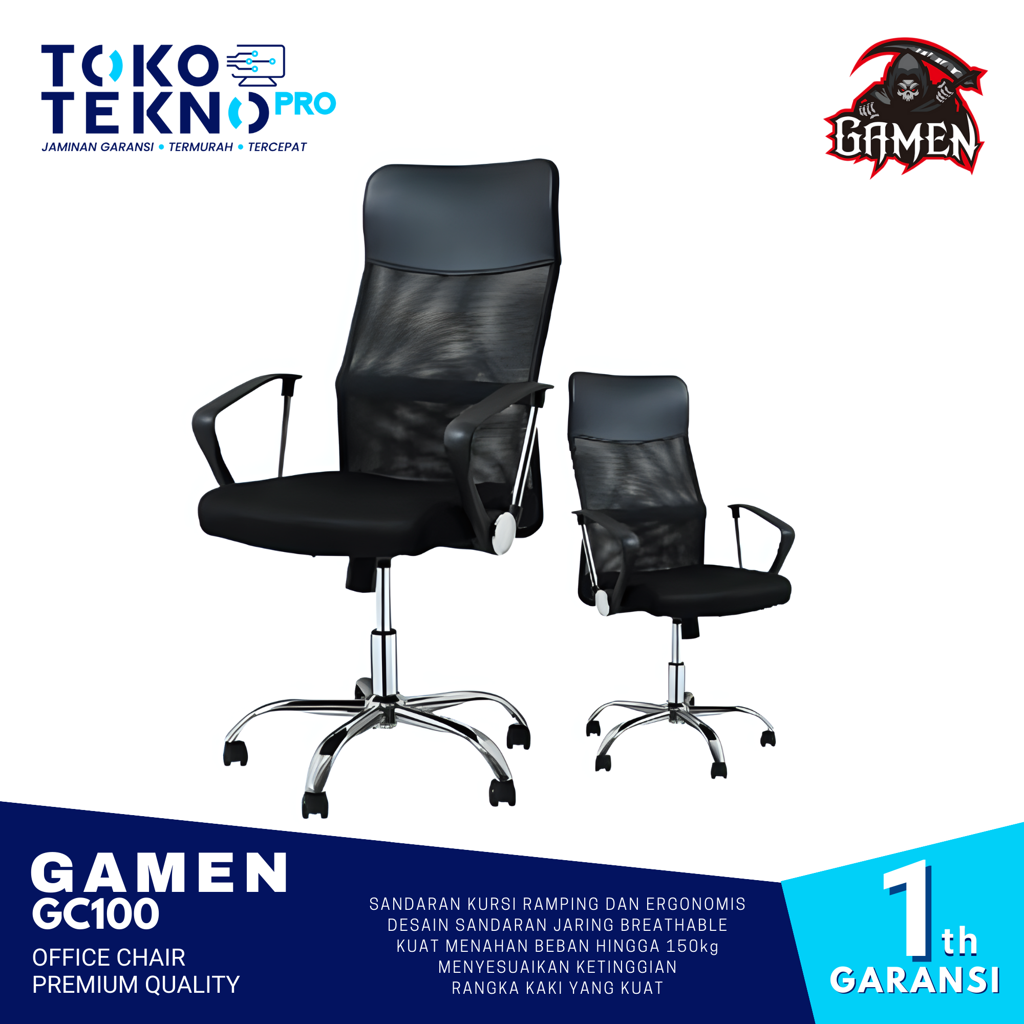 Gamen GC100 Kursi Office Kantor 