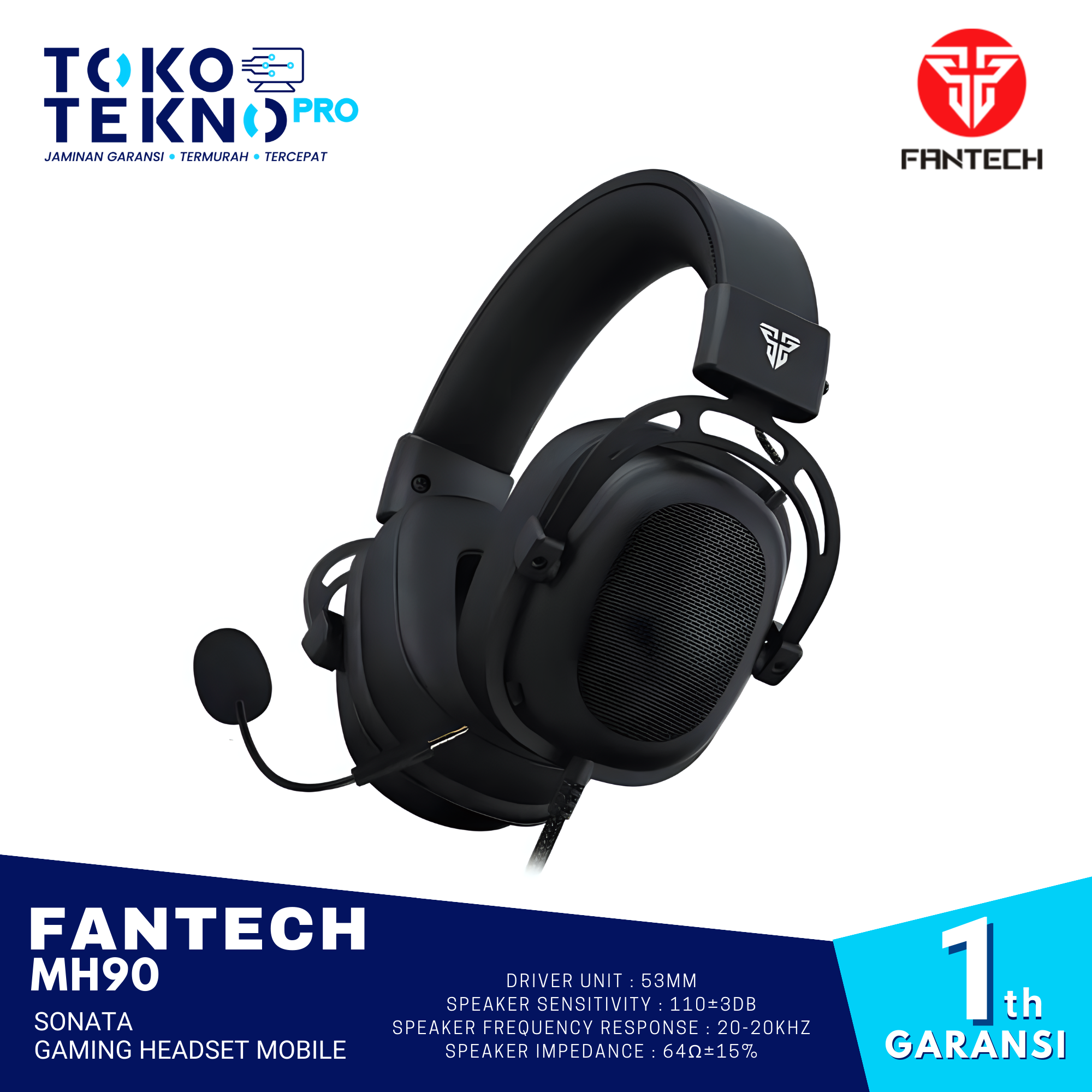 Fantech MH90 Sonata Gaming Headset Mobile