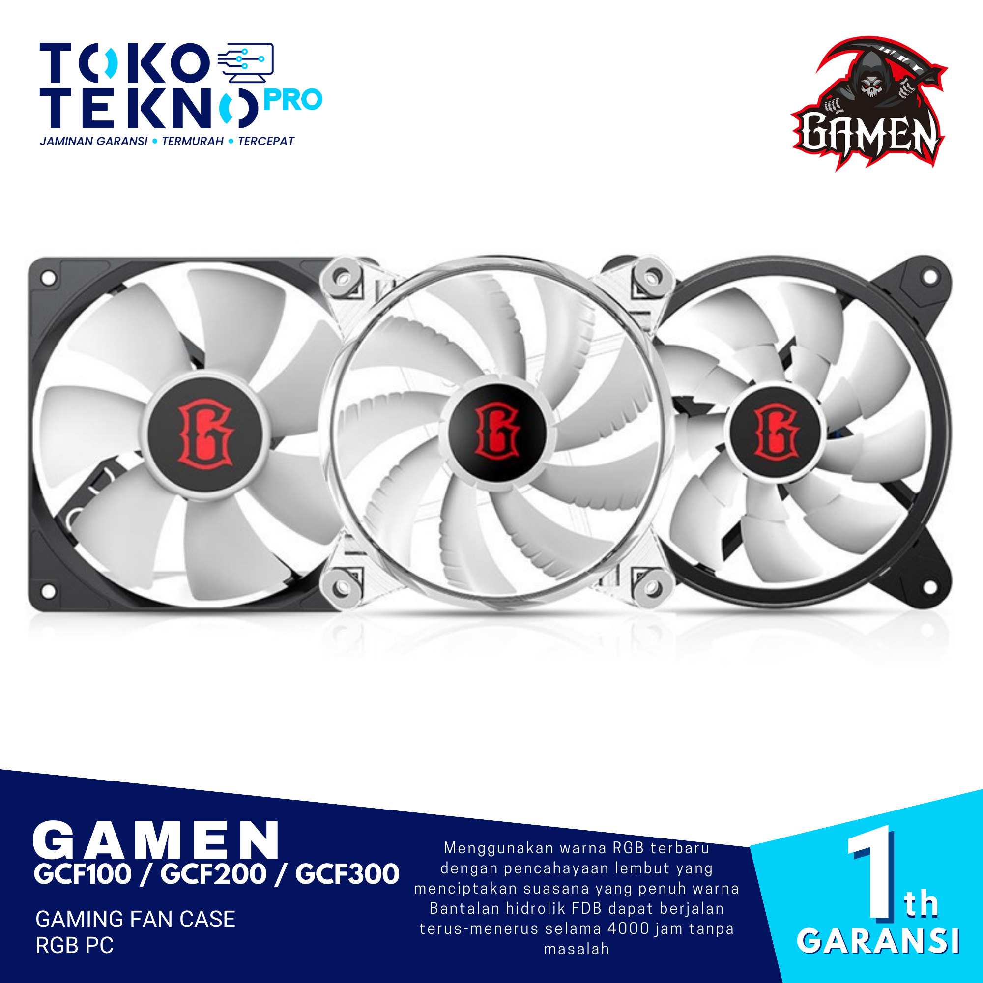 GAMEN Gaming Fan Case RGB PC GCF100 / GCF200 / GCF300