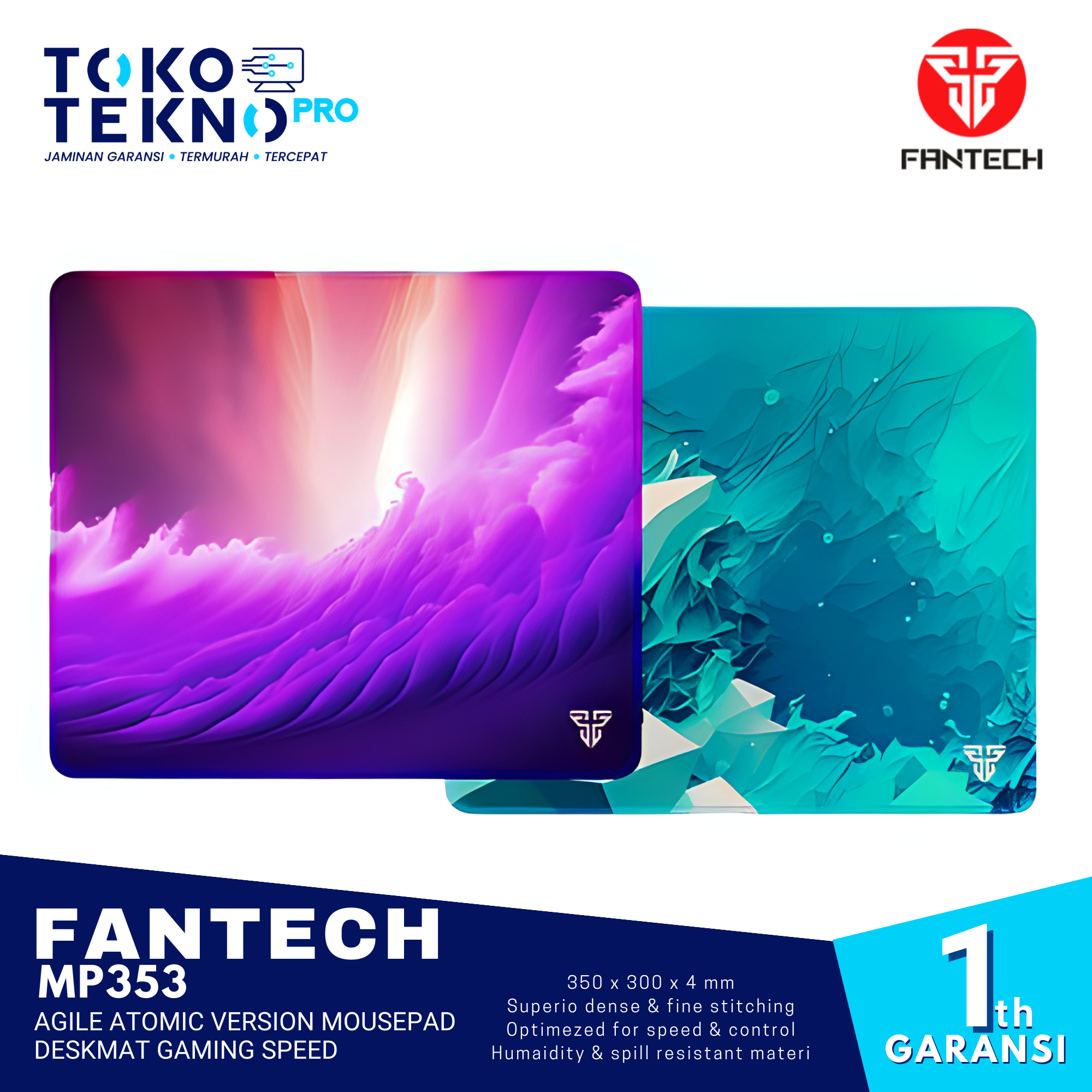 Fantech MP353 Agile Atomic Version Mousepad Deskmat Gaming Speed