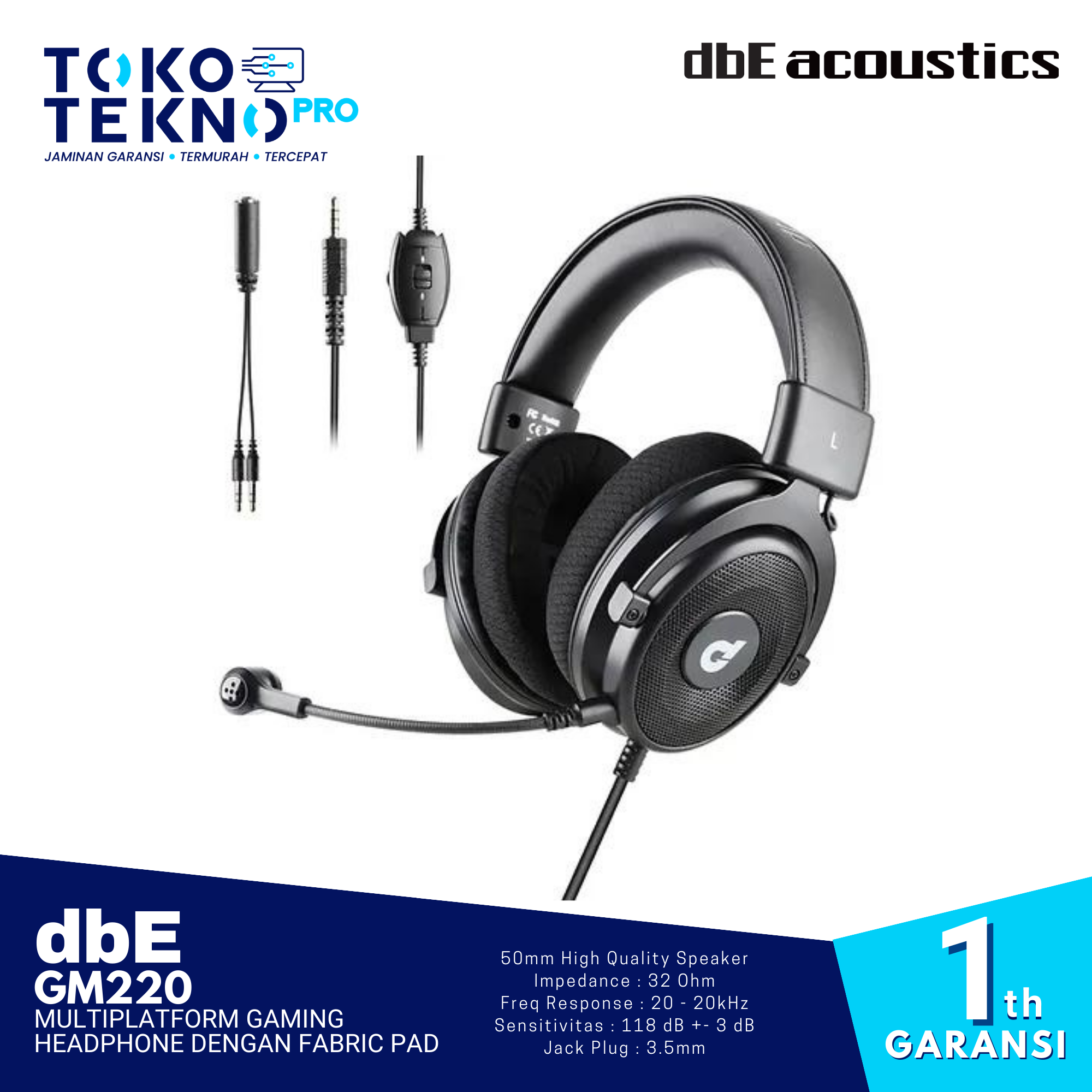 dbE GM220 Multiplatform Gaming Headphone