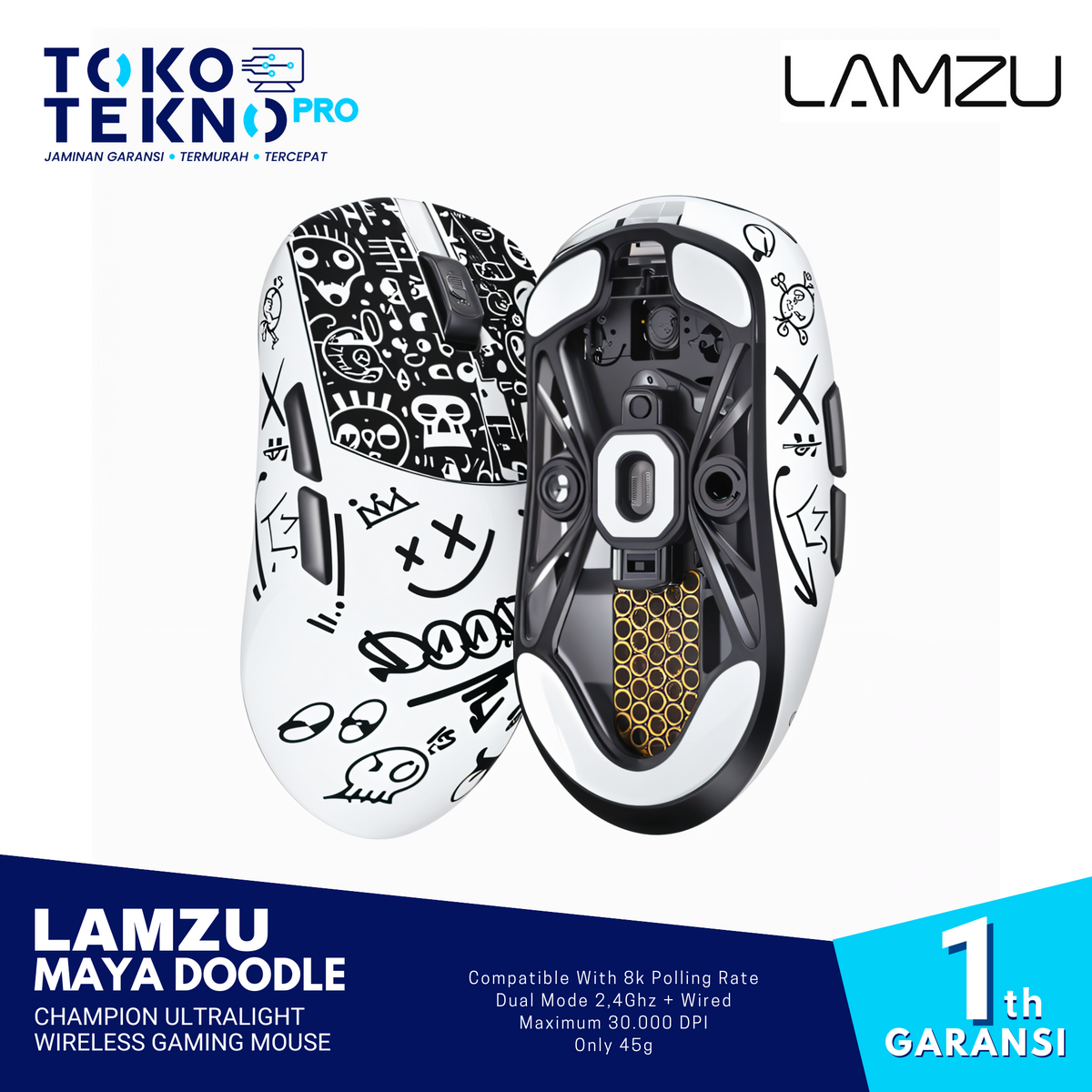 Lamzu Maya Doodle Champion Ultralight Wireless Gaming Mouse PAW Lamzu Maya Doodle Champion Ultralight Wireless Gaming Mouse PAW