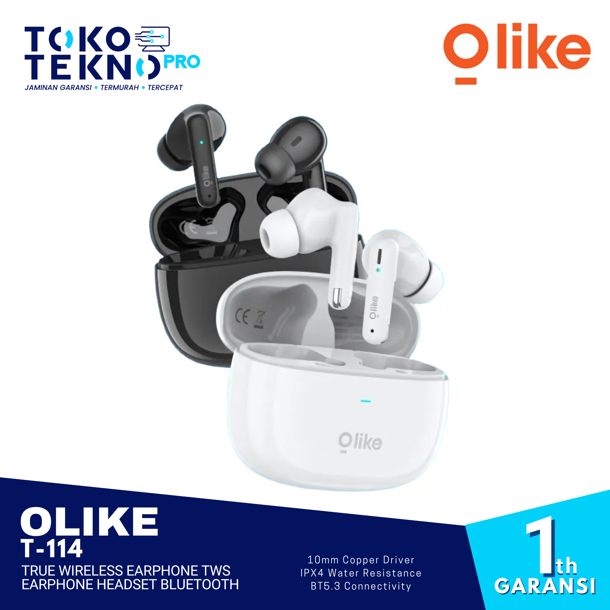 Olike T114 T -114 True Wireless Earphone TWS Earphone Headset