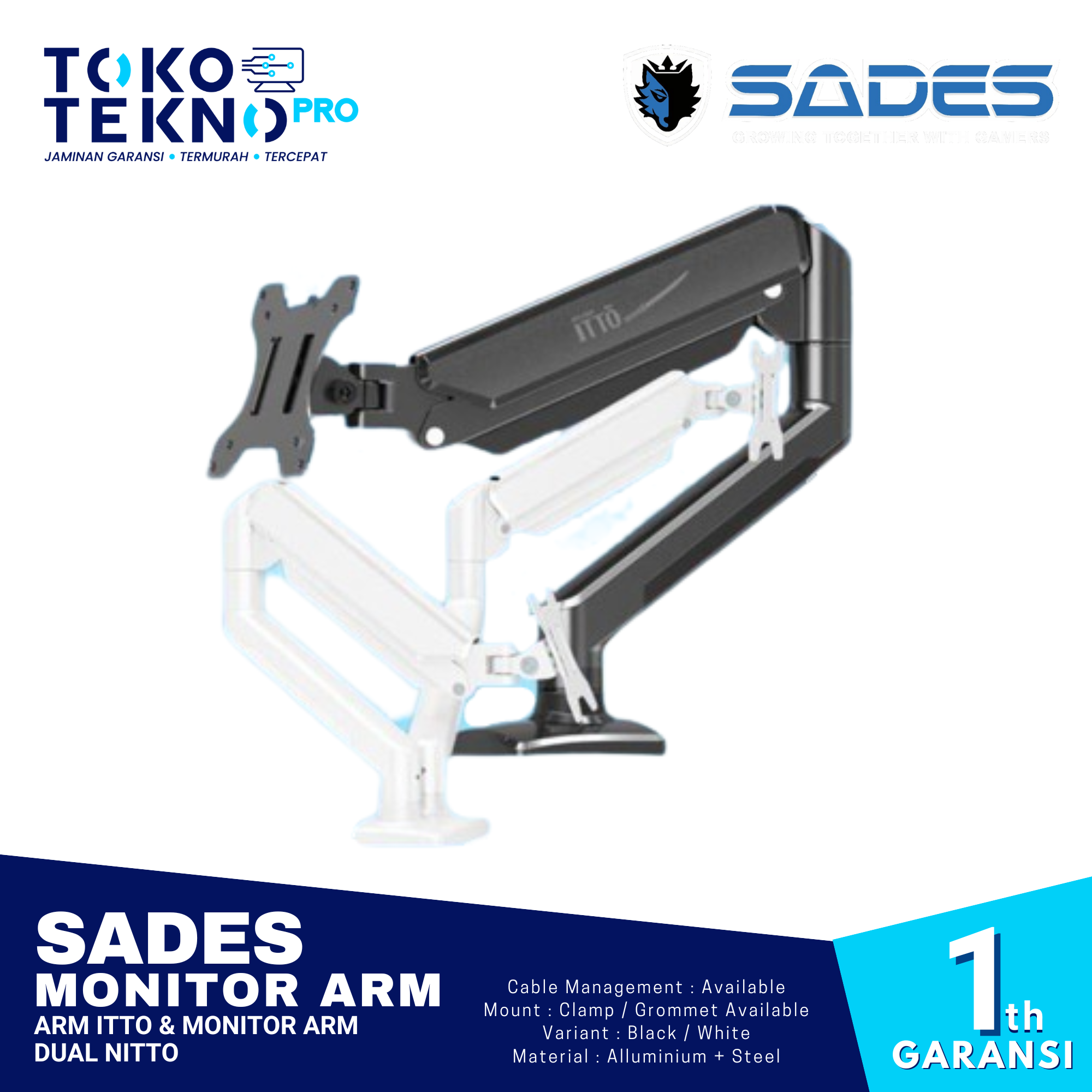 Sades Ryunix Monitor Arm Itto
