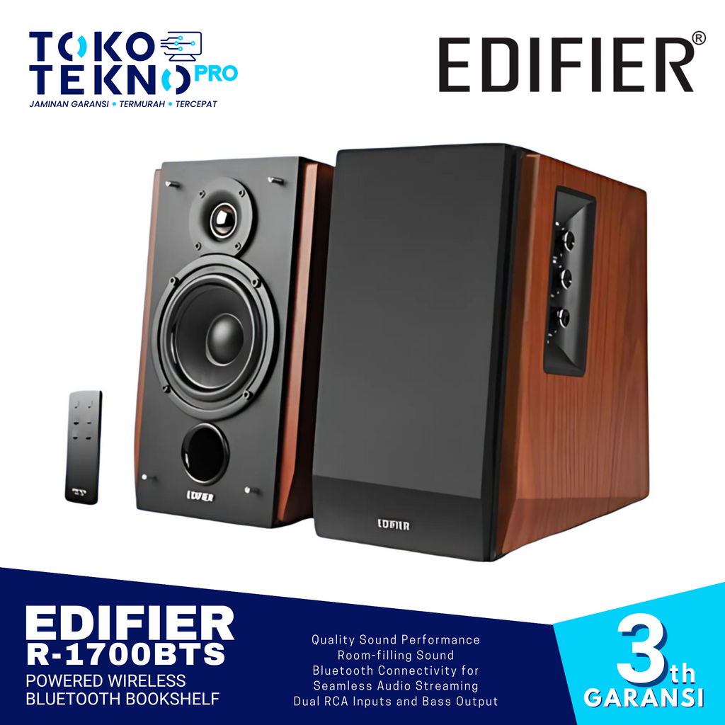 Edifier R1700BTs / R-1700BTs 2.0 Active Bookshelf DSP Speaker