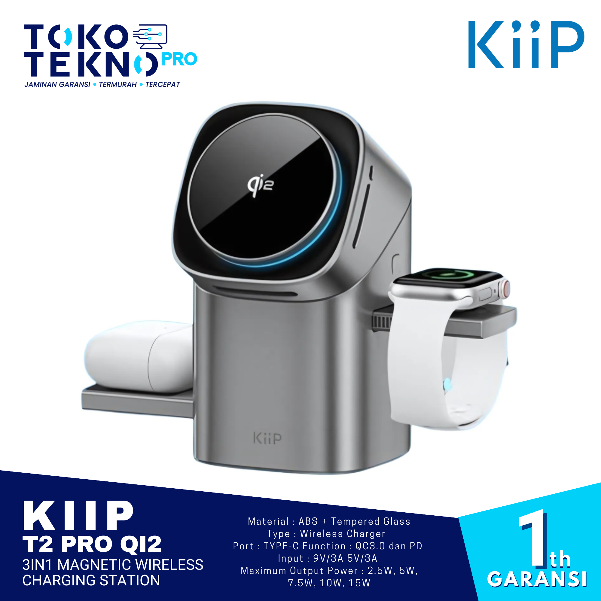 KiiP T2 Pro Qi2