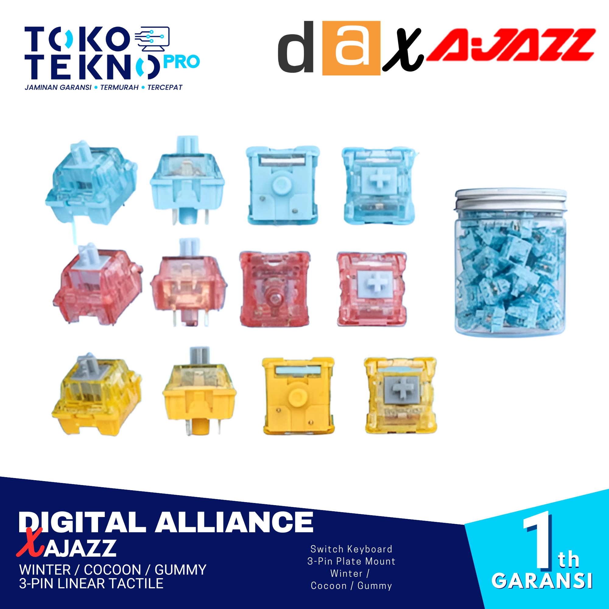 Switch Digital Alliance X Ajazz Winter / Cocoon / Gummy