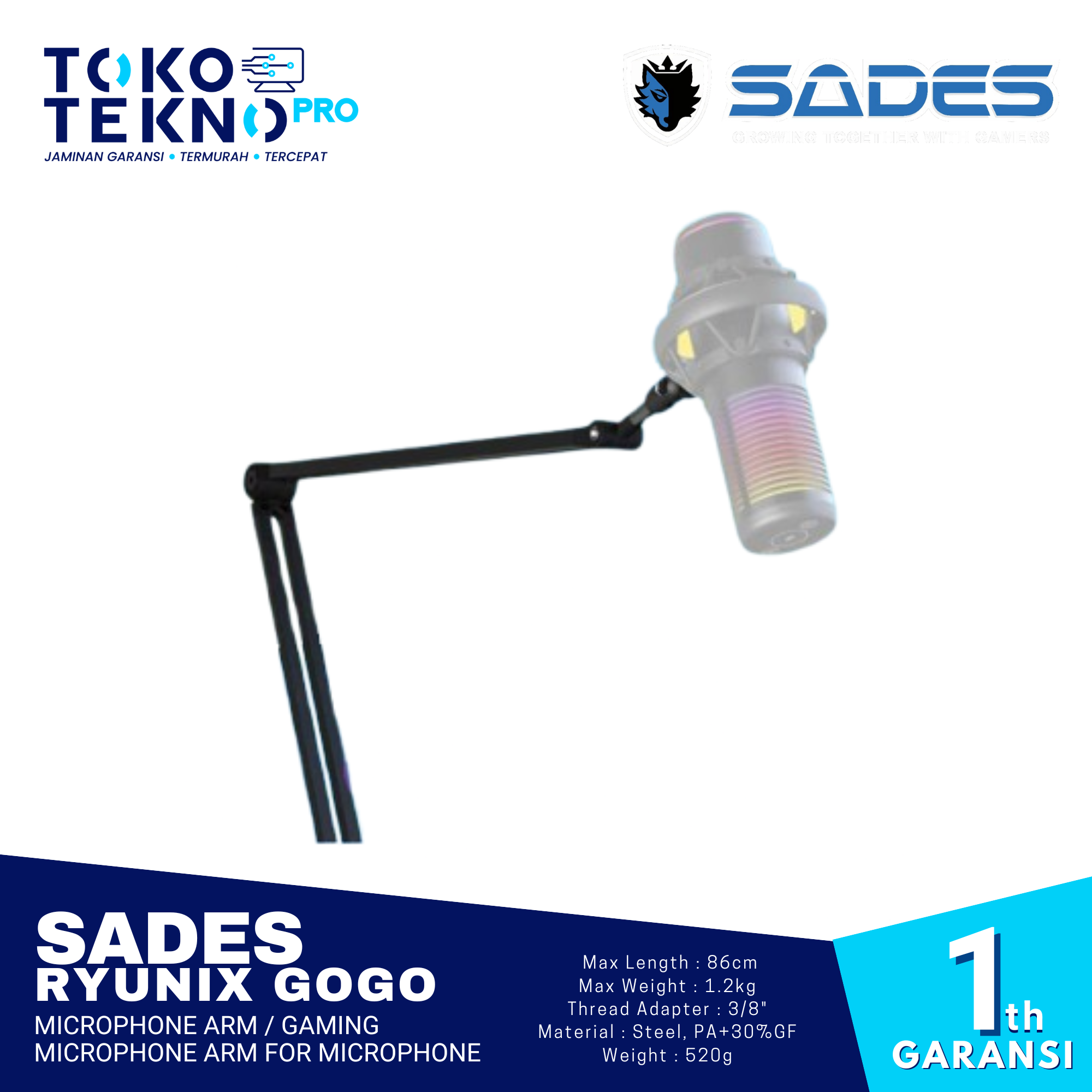 Sades Ryunix Gogo Microphone Arm