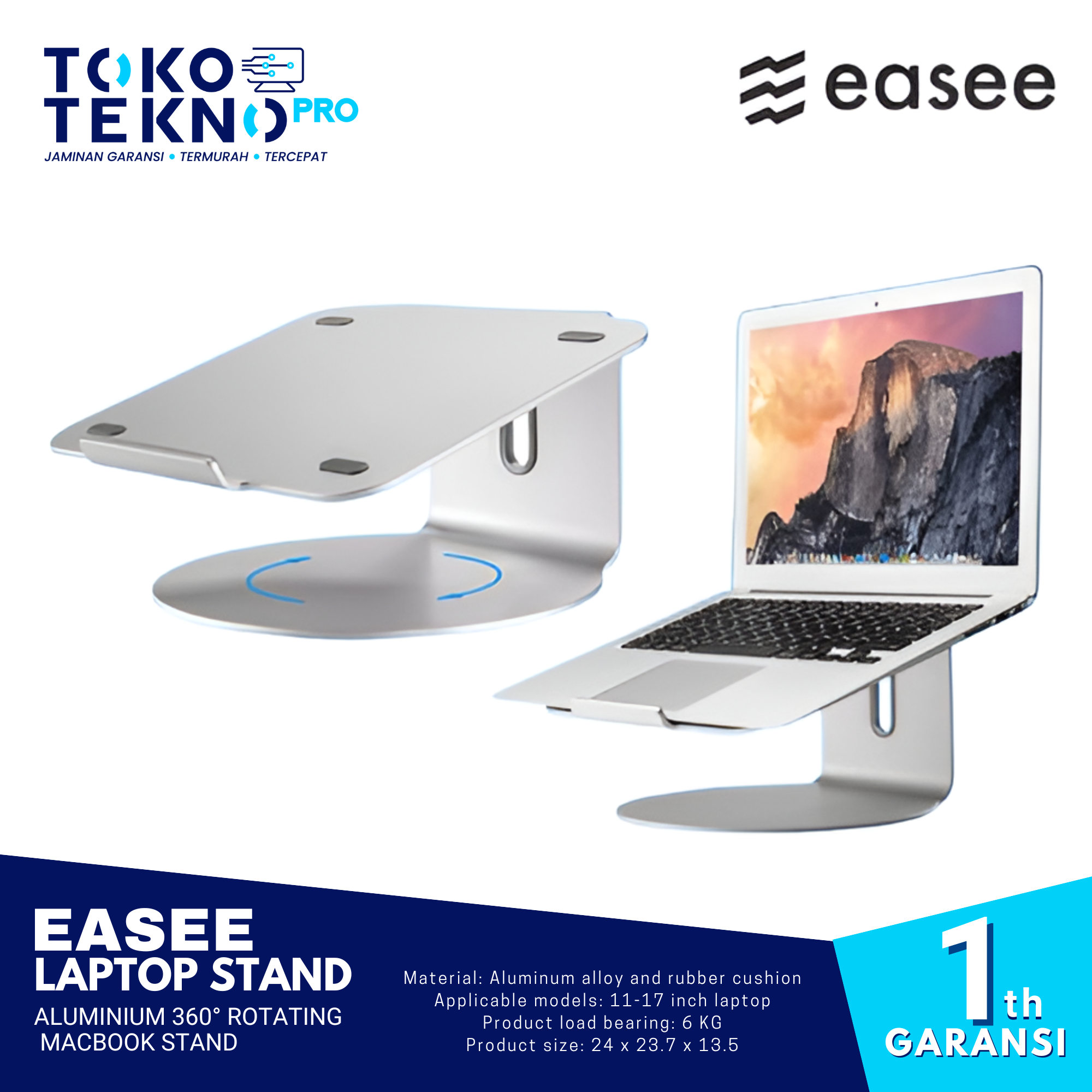 easee Laptop Stand Aluminium