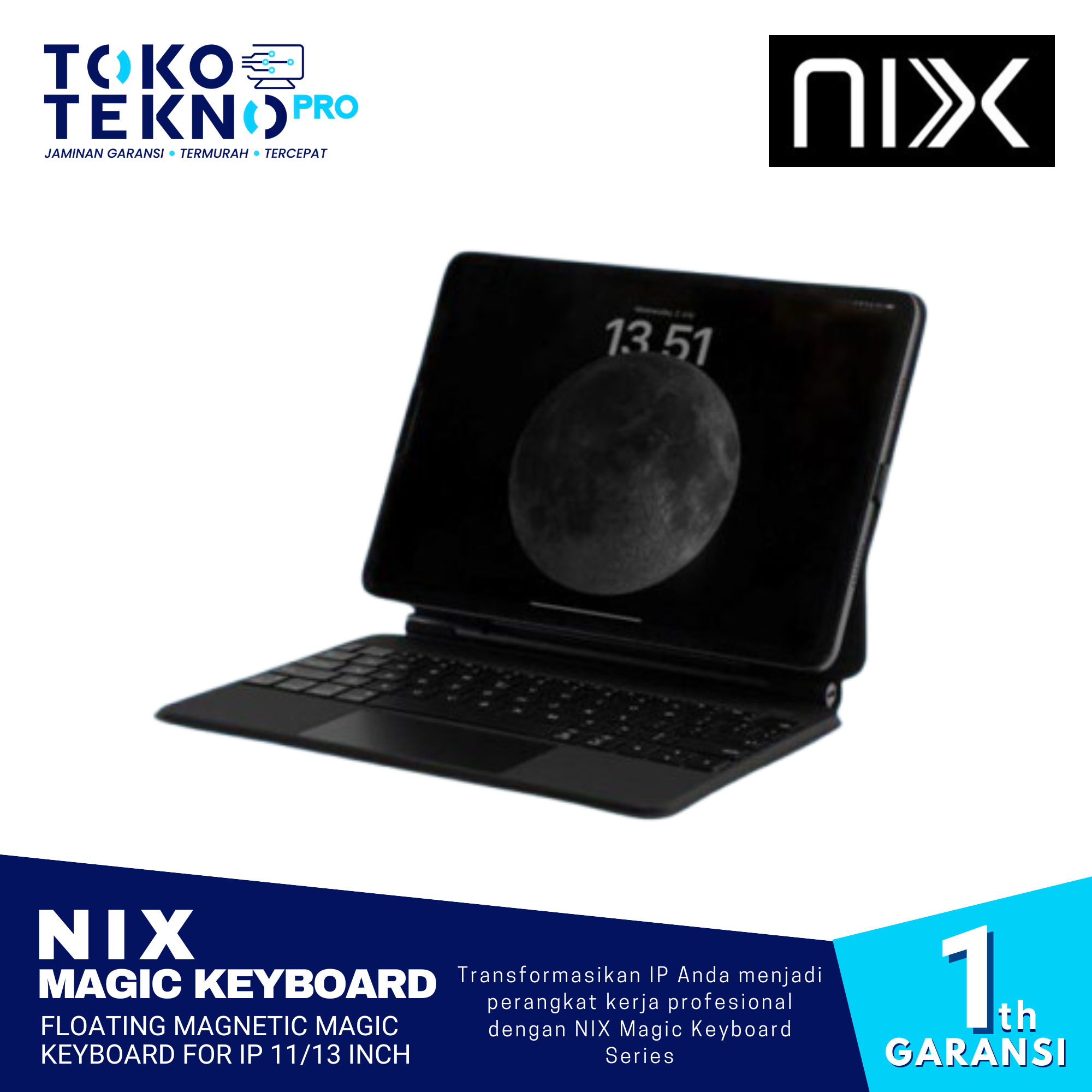 NIX Floating Magnetic Magic Keyboard