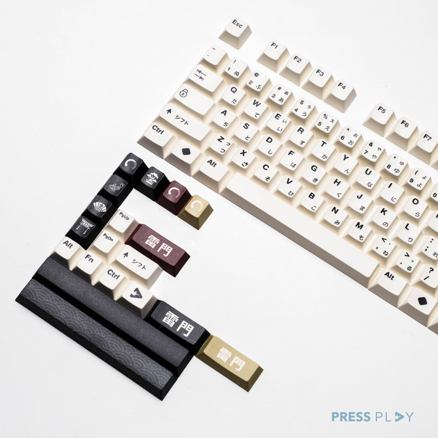 Press Play Shirakawa PBT Dye Sub Keycaps Set 122 Keys Japanese Root