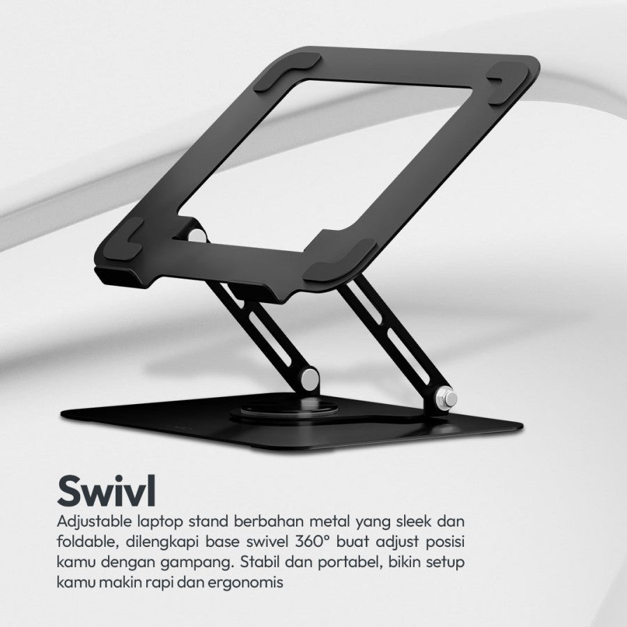 Noir Neo Swivl Stand