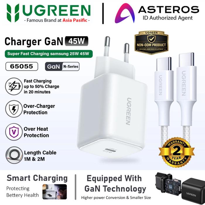 UGREEN GAN-N Charger 45w 20w Type c Lightning for iPhone