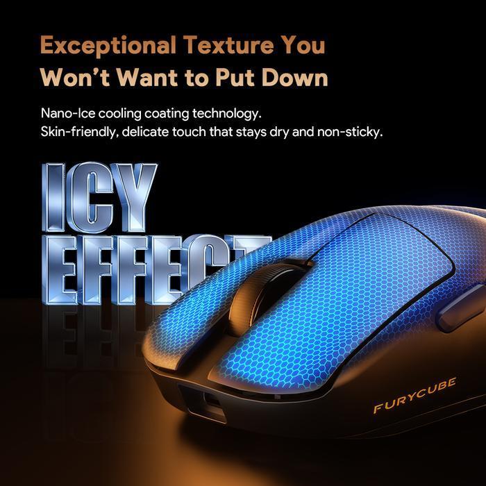 FURYCUBE G13S / G-13S / G13-S Mouse Gaming Swappable Battery Wireless Mouse PAW3311 Lightweight